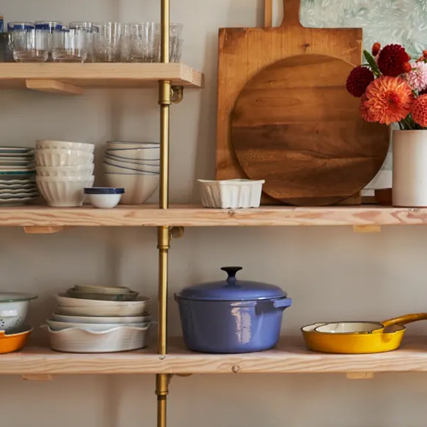 close up of custom kitchen and bar floor to wall unit | Soil & Oak