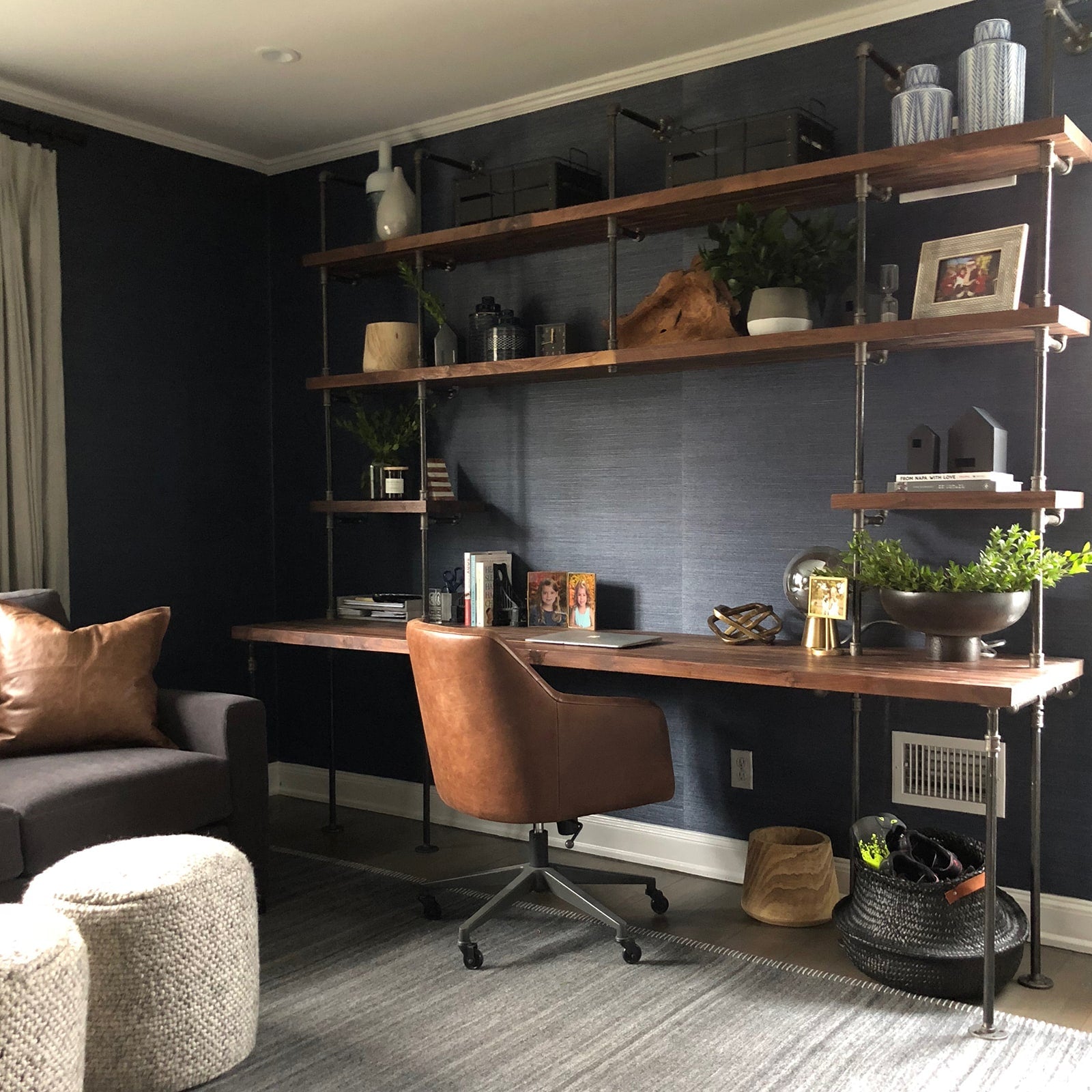 Built In Desk And Shelves For Office at Rose Slaughter blog