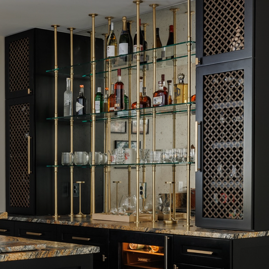 Double Rail Counter to Ceiling Mounted